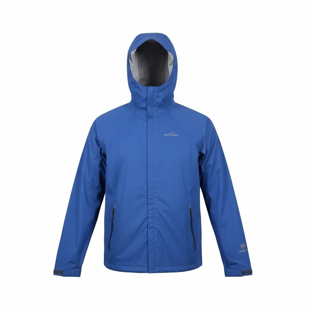 Eddie Bauer WeatherEdge 365 Jacket Mens XL Tall Blue Hooded Waterproof XLT